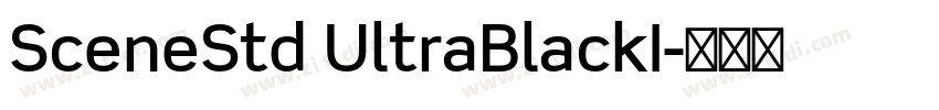 SceneStd UltraBlackI字体转换